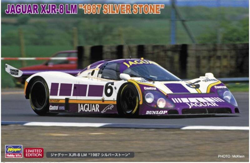 KIT DA MONTARE IN SCALA COMPATIBILE CON JAGUAR XJR-8 LM 1987 SILVERSTONE KIT 1:24 HASEGAWA HA20615