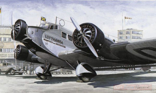 KIT À ASSEMBLER À L'ÉCHELLE COMPATIBLE AVEC LE KIT AVION CIVIL JU 52 1:72 ITALERI IT0150