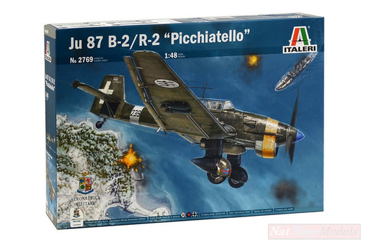 KIT DE MONTAGE À L'ÉCHELLE COMPATIBLE AVEC JU 87 B-2/R-2 STUKA PICHIATELLO KIT 1:48 ITALERI IT2769""