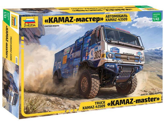 KIT DA MONTARE IN SCALA COMPATIBILE CON KAMAZ RALLYE TRUCK KIT 1:43 ZVEZDA Z43005