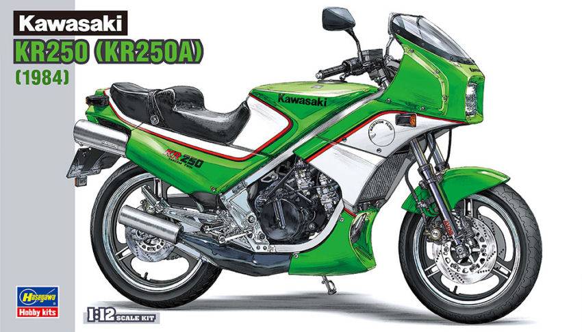 KIT DA MONTARE IN SCALA COMPATIBILE CON KAWASAKI KR250 (KR250A) KIT 1:12 HASEGAWA HA21512