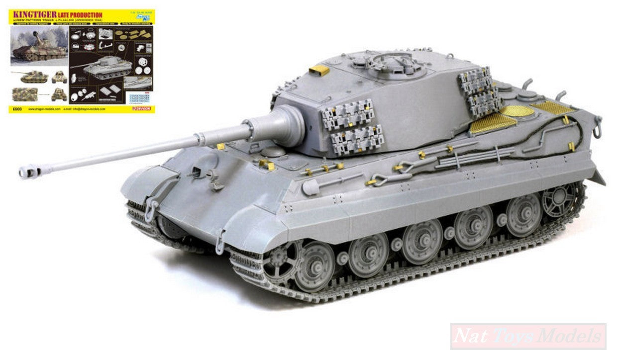 KIT D'ASSEMBLAGE À L'ÉCHELLE COMPATIBLE AVEC KINGTIGER LATE PROD. NOUVEAU KIT DE PISTE À MOTIF 1:35 DRAGON D6900