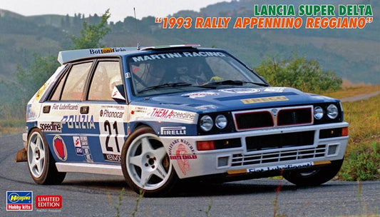 KIT DA MONTARE IN SCALA COMPATIBILE CON LANCIA SUPER DELTA 1993 RALLY APPENNINO REGGIANO  KIT 1:24 HASEGAWA HA20648