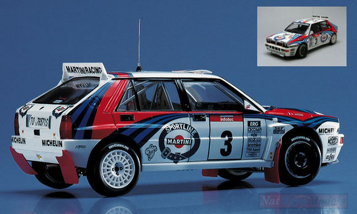 KIT DA MONTARE IN SCALA COMPATIBILE CON LANCIA SUPER DELTA N.3 OR N.7 1992 WRC MAKES CHAMPION KIT 1:24 HASEGAWA HASCR15