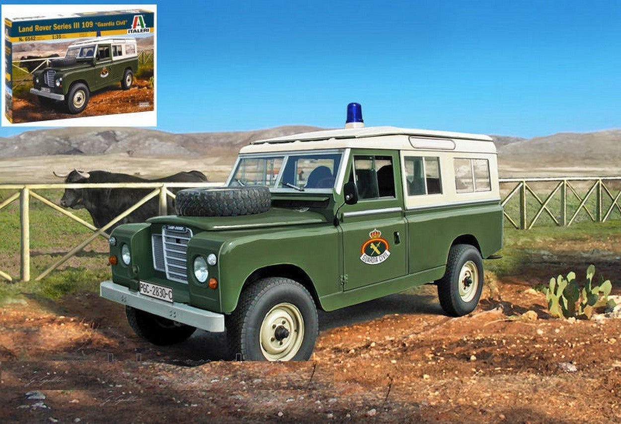 KIT DE MONTAGE À L'ÉCHELLE COMPATIBLE AVEC LAND ROVER SÉRIE III 109 GUARDIA CIVIL KIT 1:35 ITALERI IT6542