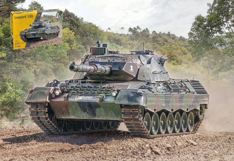 KIT À ASSEMBLER À L'ÉCHELLE COMPATIBLE AVEC LEOPARD 1 À 5 KIT 1:35 ITALERI IT6481