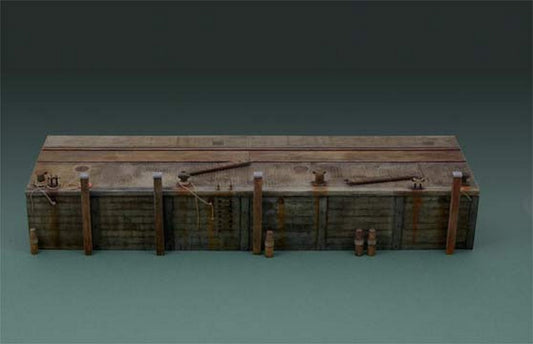 KIT À ASSEMBLER À L'ÉCHELLE COMPATIBLE AVEC LE KIT LONG QUAI 1:35 ITALERI IT5612