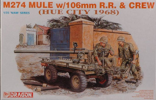 KIT D'ASSEMBLAGE À L'ÉCHELLE COMPATIBLE AVEC M 274 MULE AVEC KIT D'ÉQUIPAGE DE FUSIL 1:35 DRAGON D3315