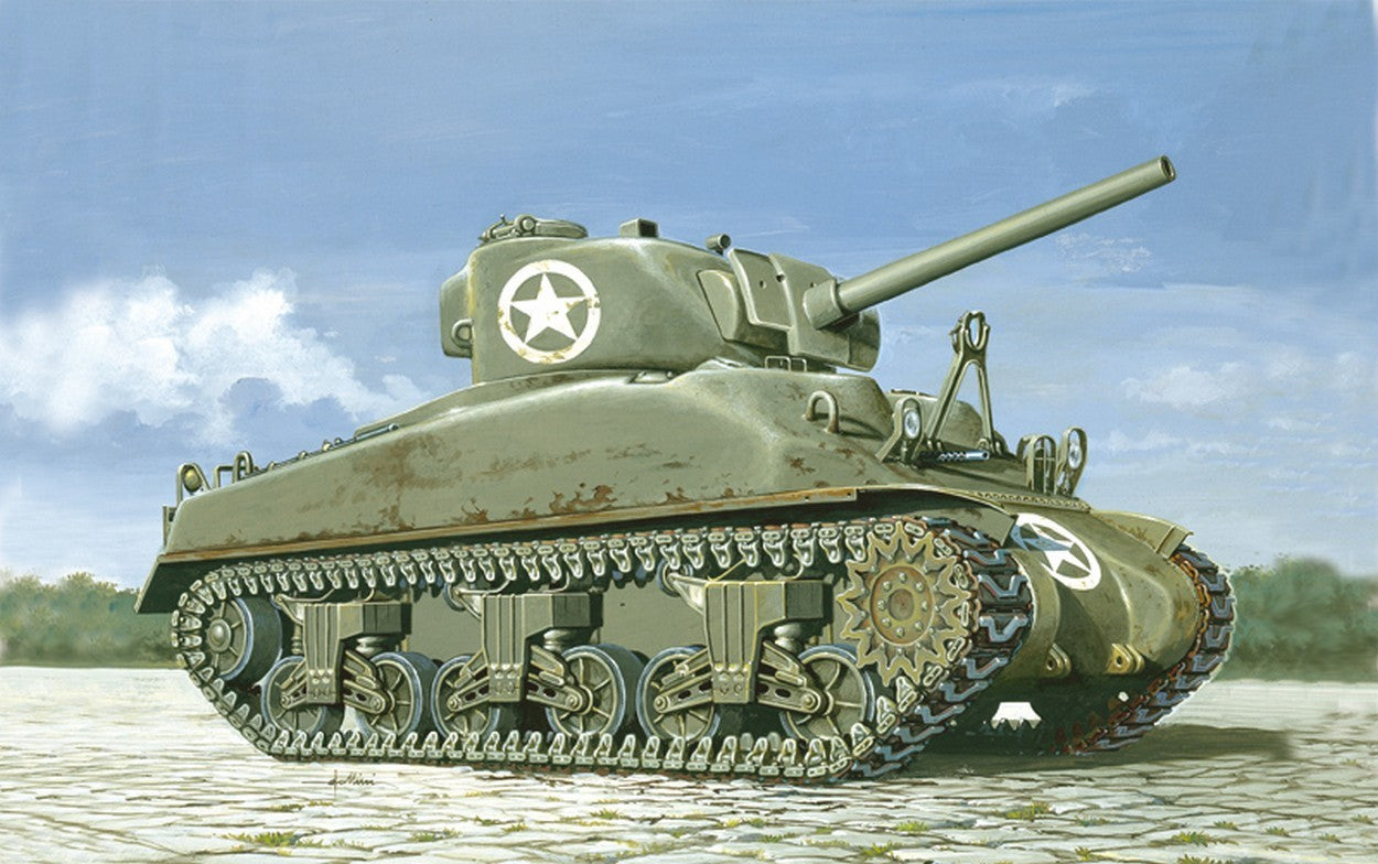 KIT À ASSEMBLER À L'ÉCHELLE COMPATIBLE AVEC M 4 SHERMAN KIT 1:72 ITALERI IT7003