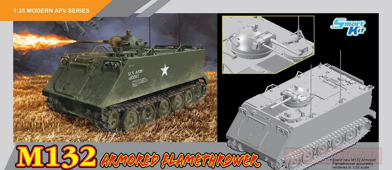 KIT DA MONTARE IN SCALA COMPATIBILE CON M132 ARMORED FLAMETHROWER KIT 1:35 DRAGON D3621