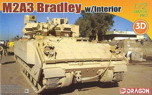 KIT DA MONTARE IN SCALA COMPATIBILE CON M2A3 BRADLEY W/INTERIOR KIT 1:72 DRAGON D7610