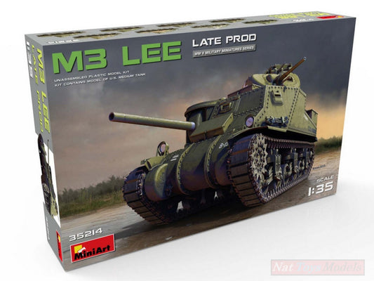 KIT D'ASSEMBLAGE À L'ÉCHELLE COMPATIBLE AVEC LE KIT DE PRODUCTION TARDIVE M3 LEE 1:35 MINIART MIN35214