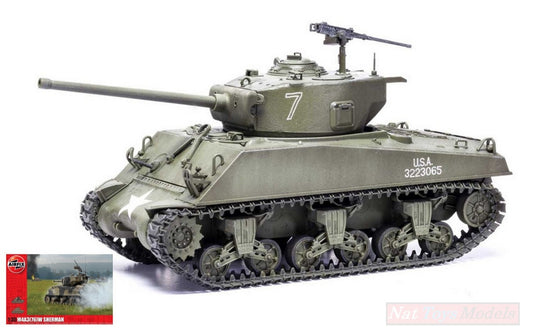 KIT DE MONTAGE À L'ÉCHELLE COMPATIBLE AVEC M4A3 (76) W BATTLE OF BULGE KIT 1:35 AIRFIX A1365