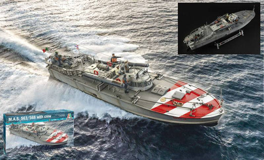 KIT DA MONTARE IN SCALA COMPATIBILE CON M.A.S. 568 4a SERIE WITH CREW AND ACCESSORIES KIT 1:35 ITALERI IT5626