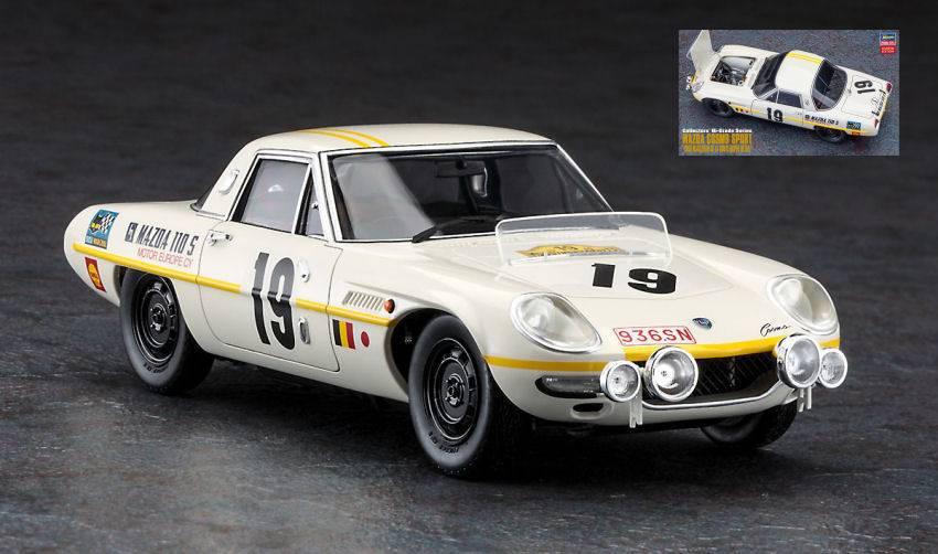 KIT DE MONTAGE À L'ÉCHELLE COMPATIBLE AVEC MAZDA COSMO SPORT 1968 MARATHON DE LA ROUTE SUPER DETAIL KIT 1:24 HASEGAWA HA51050
