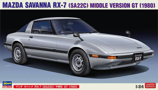KIT DA MONTARE IN SCALA COMPATIBILE CON MAZDA SAVANNA RX-7 SA 22C 1980 KIT 1:24 HASEGAWA HA20635
