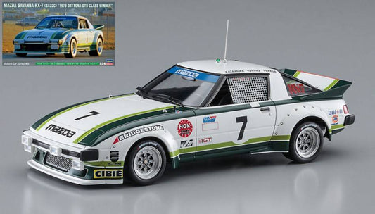 KIT DA MONTARE IN SCALA COMPATIBILE CON MAZDA SAVANNA RX-7 (SA22C) 1979 DAYTONA GTU CLASS WINNER KIT 1:24 HASEGAWA HA21146