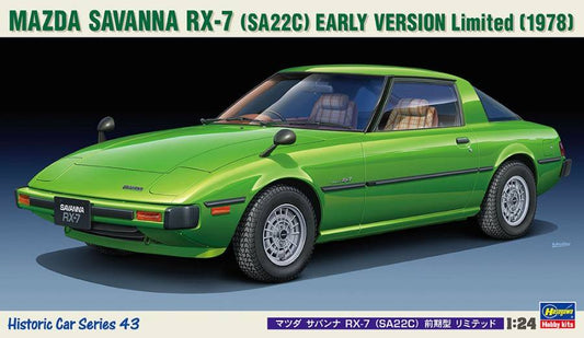 KIT DA MONTARE IN SCALA COMPATIBILE CON MAZDA SAVANNA RX-7 (SA22C) EARLY VERSION KIT 1:24 HASEGAWA HA21143