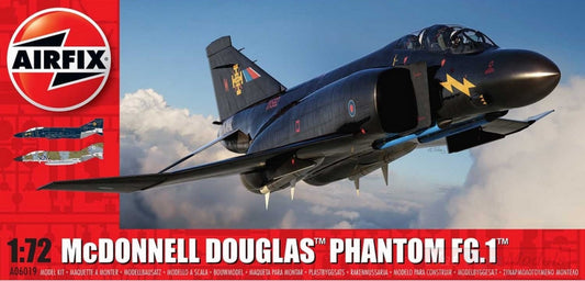 KIT DE MONTAGE À L'ÉCHELLE COMPATIBLE AVEC MC DONNELL DOUGLAS PHANTOM FG 1 RAF KIT 1:72 AIRFIX A06019
