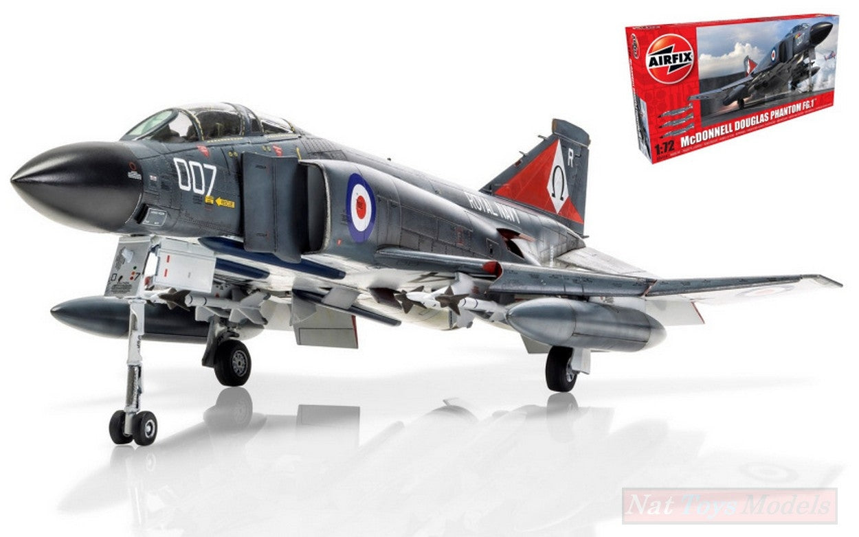 KIT DE MONTAGE À L'ÉCHELLE COMPATIBLE AVEC MCDONNELL DOUGLAS PHANTOM FG.1 KIT 1:48 AIRFIX AX06016