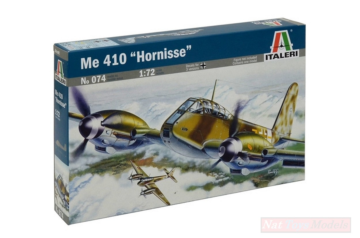 KIT DE MONTAGE À L&#39;ÉCHELLE COMPATIBLE AVEC LE KIT HORNISSE ME-410 1:72 ITALERI IT0074