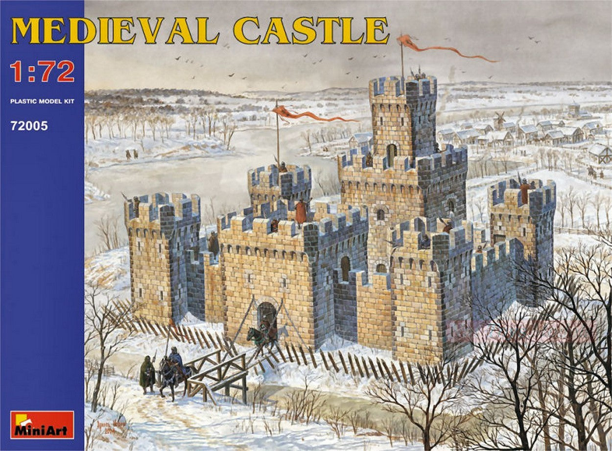 KIT DE MONTAGE À L'ÉCHELLE COMPATIBLE AVEC LE KIT CHÂTEAU MÉDIÉVAL 1:72 MINIART MIN72005