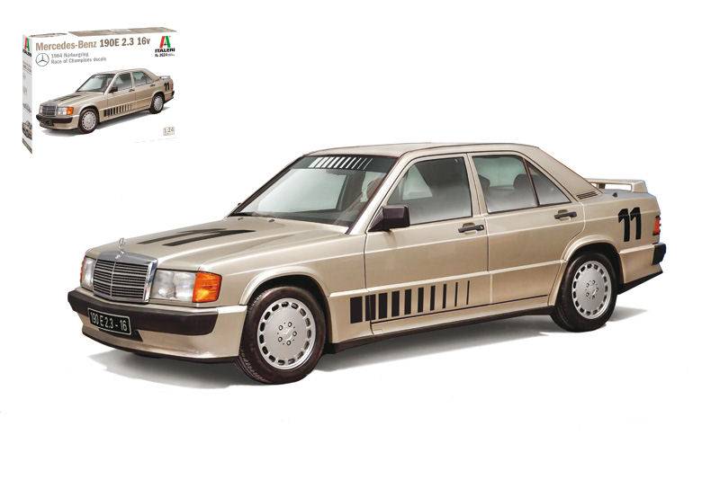 KIT TO BE ASSEMBLED IN SCALE COMPATIBLE WITH MERCEDES 190 AND 2.3 16V KIT 1:24 ITALERI IT3624