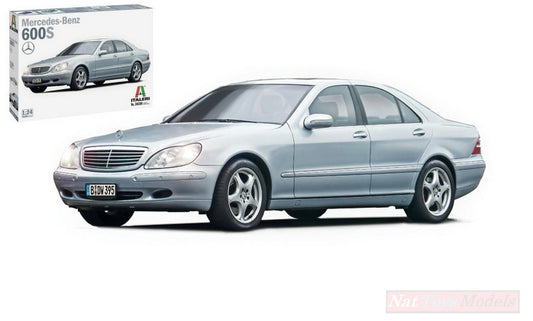 KIT À ASSEMBLER À L'ÉCHELLE COMPATIBLE AVEC MERCEDES 600 S KIT 1:24 ITALERI IT3638