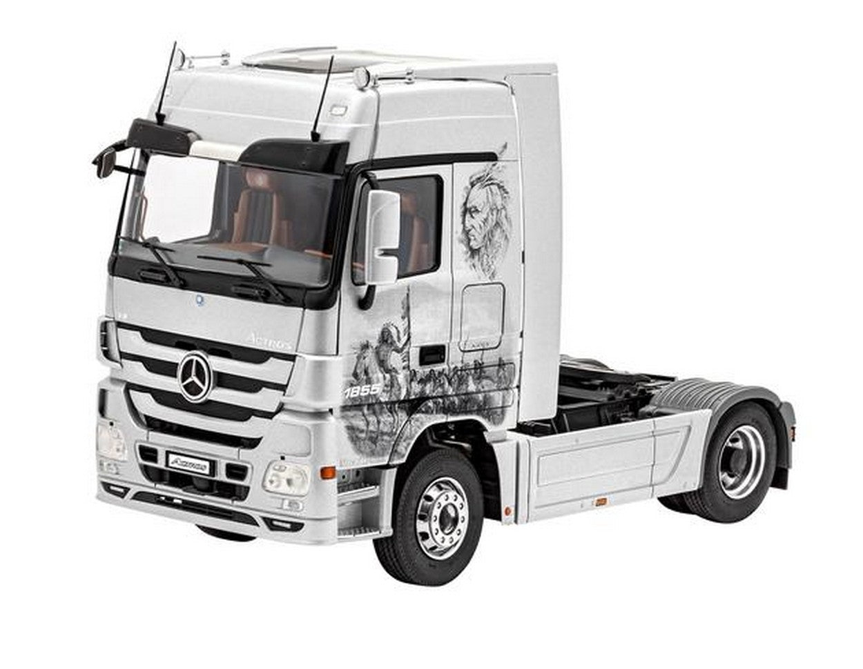 KIT DA MONTARE IN SCALA COMPATIBILE CON MERCEDES ACTROS MP3 KIT 1:24 REVELL RV7425