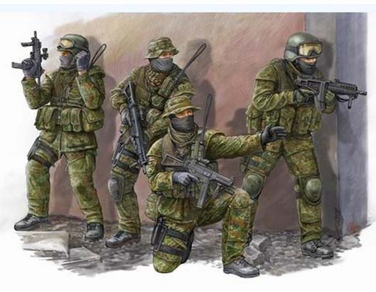KIT DA MONTARE IN SCALA COMPATIBILE CON MODERN GERMAN COMMANDOS KIT 1 ...