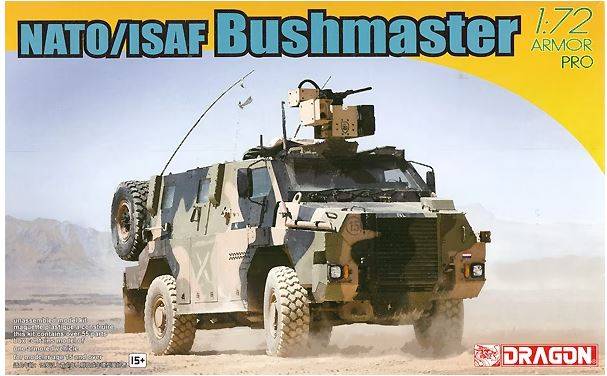 KIT DE MONTAGE À L'ÉCHELLE COMPATIBLE AVEC LE KIT BUSHMASTER OTAN/ISAF 1:72 DRAGON D7702