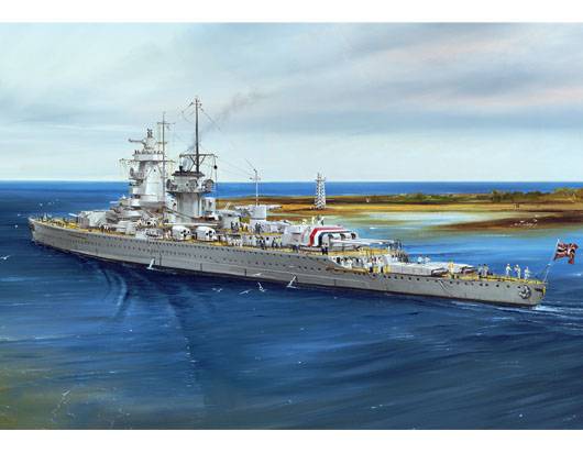 KIT À ASSEMBLER À L'ÉCHELLE COMPATIBLE AVEC LE NAVIRE ADMIRAL GRAF SPEE 1937 KIT 1:700 TRUMPETER TP5773