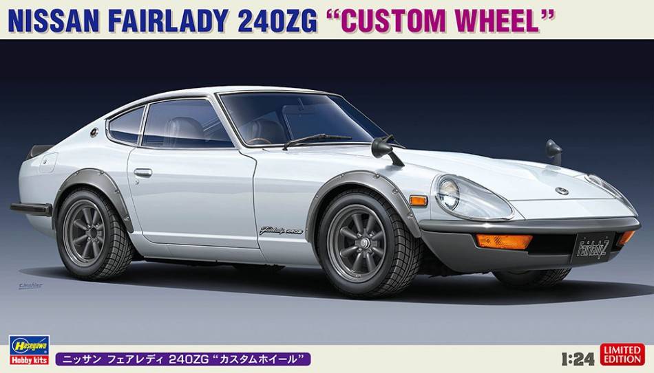 KIT DA MONTARE IN SCALA COMPATIBILE CON NISSAN FAIRLADY 240 ZG CUSTOM WHEEL KIT 1:24 HASEGAWA HA20618