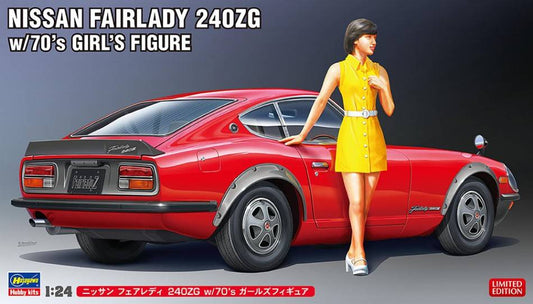 KIT DE MONTAGE À L'ÉCHELLE COMPATIBLE AVEC NISSAN FAIRLADY 240ZG W/70 KIT DE FIGURINE FILLE 1:24 HASEGAWA HA52339