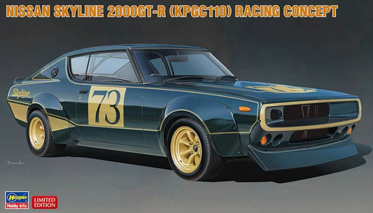 KIT DE MONTAGE À L'ÉCHELLE COMPATIBLE AVEC NISSAN SKYLINE 2000 GT-R RACING KIT 1:24 HASEGAWA HA20642