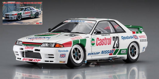 KIT DE MONTAGE À L'ÉCHELLE COMPATIBLE AVEC NISSAN SKYLINE GT-R 1990 MACAU GUIA RACE WINNER KIT 1:24 HASEGAWA HA20581