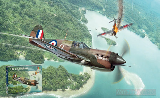 KIT DE MONTAGE À L'ÉCHELLE COMPATIBLE AVEC LE KIT KITTYHAWK P-40E/K 1:48 ITALERI IT2795