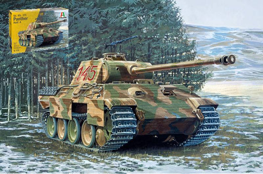 KIT À ASSEMBLER À L'ÉCHELLE COMPATIBLE AVEC LE KIT PANTHER A 1:35 MODÈLE ITALERI IT0270