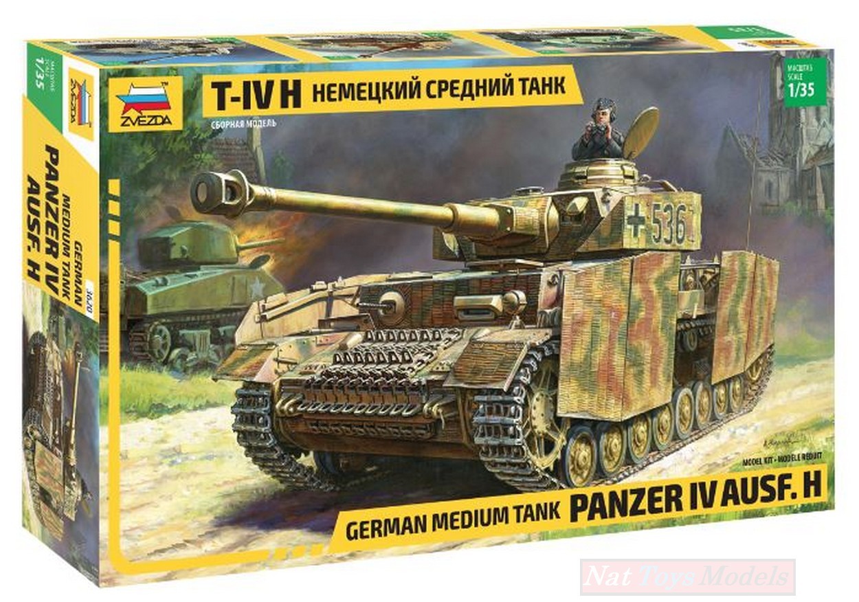 KIT DE MONTAGE À L'ÉCHELLE COMPATIBLE AVEC LE KIT PANZER IV AUSF-H 1:35 ZVEZDA Z3620