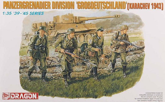 KIT DE MONTAGE À L'ÉCHELLE COMPATIBLE AVEC LE KIT PANZERGRENADIER DIVISION GROSDEUTSCHLAND 1:35 DRAGON D6124
