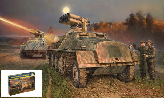 KIT DA MONTARE IN SCALA COMPATIBILE CON PANZERWERFER 42 15 cm AUF SWS KIT 1:35 ITALERI IT6562
