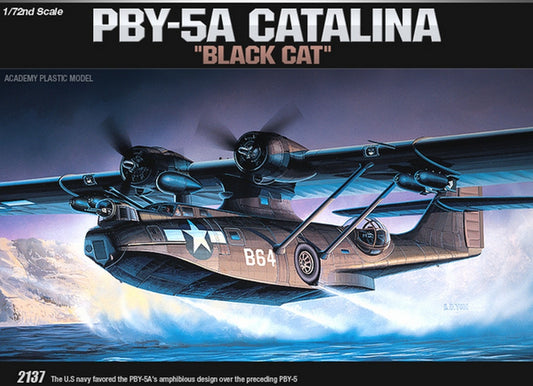 KIT D'ASSEMBLAGE À L'ÉCHELLE COMPATIBLE AVEC LE KIT PBY-5A BLACK CATALINA 1:72 ACADEMY ACD12487