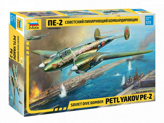 KIT DE MONTAGE À L'ÉCHELLE COMPATIBLE AVEC LE KIT PETLKYAKOV PE-2 1:72 ZVEZDA Z7283