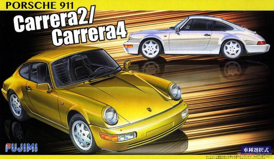 KIT DA MONTARE IN SCALA COMPATIBILE CON PORSCHE 911 CARRERA 2/CARRERA 4 YELLOW/WHITE KIT 1:24 FUJIMI FJ126722