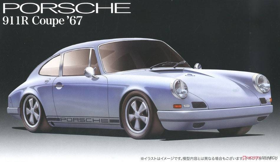 KIT DA MONTARE IN SCALA COMPATIBILE CON PORSCHE 911 R COUPE 1967 LIGHT BLUE KIT 1:24 FUJIMI FJ126678