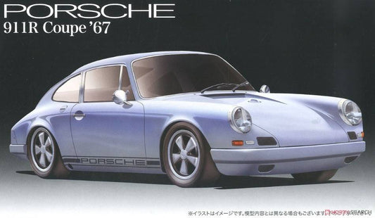 KIT DA MONTARE IN SCALA COMPATIBILE CON PORSCHE 911 R COUPE 1967 LIGHT BLUE KIT 1:24 FUJIMI FJ126678