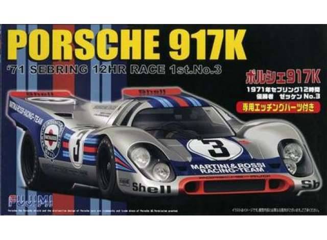 KIT DA MONTARE IN SCALA COMPATIBILE CON PORSCHE 917K N.3 12H SEBRING 1971 KIT 1:24 FUJIMI FJ123882