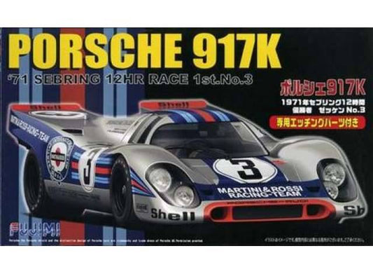 KIT DA MONTARE IN SCALA COMPATIBILE CON PORSCHE 917K N.3 12H SEBRING 1971 KIT 1:24 FUJIMI FJ123882