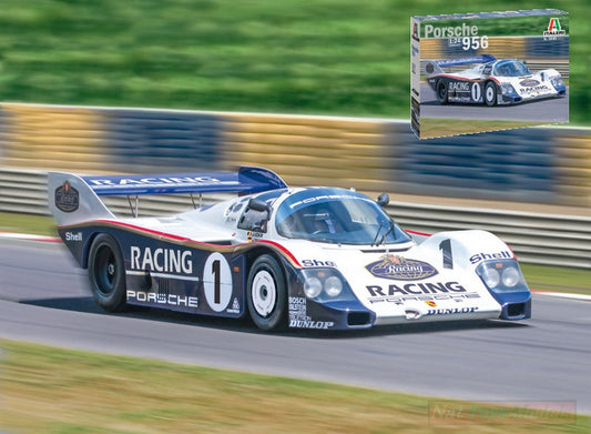 SCALE KIT MODEL COMPATIBLE WITH PORSCHE 956 N.1 J.ICKX-J.MASS KIT 1:24 ITALERI IT3648