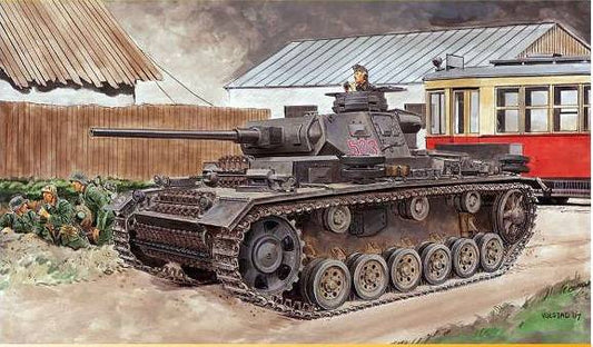 KIT À ASSEMBLER DANS UNE ÉCHELLE COMPATIBLE AVEC PCS. KPFW.III AUSF.J SMART KIT 1:35 DRAGON D6394